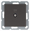 Розетка телевизионная оконечная TV Ф9.5мм механизм мокко Jasmart G6001Z 1945182 - фото 16704865