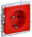 Розетка BRITE РС14-1-0-БрК 16А с заземл. защ. шторки механизм красн. IEK BR-R14-16-K04 1662983 - фото 16704886