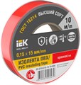 Изолента 0.15х15мм (рул.10м) красн. IEK EX-IZ10-C15-15-10-K04 1566117 - фото 16704940