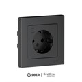Розетка AtlasDesign Smart 16А L+N с заземл. защ. шторки Zigbee механизм карбон SE ATN001045Z 1955216 - фото 16704961
