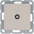 Розетка телевизионная проходная TV Ф9.5мм механизм тауп Jasmart G6002T 1945201 - фото 16704970