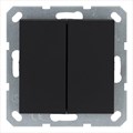 Переключатель перекрестный 2-кл. 10А IP20 механизм черн. матов. soft touch Jasmart G3014PB 1944994 - фото 16704976