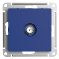 Розетка телевизионная проходная TV AtlasDesign 4дБ механизм аквамарин SE ATN001192 1712741 - фото 16705002