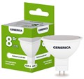 Лампа светодиодная MR16 8Вт софит 4000К GU5.3 230В GENERICA LL-MR16-08-230-40-GU5-G 1647644 - фото 16705318