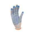 Перчатки х/б с ПВХ, 32гр, 10 класс, точка, арт. 0010Р, белые 501120284 - фото 16707659