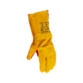 Краги спилковые сварщика пятипалые желтые Fort 0410 501404109 - фото 16707741