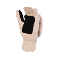 Перчатка-варежка полушерстяная утепленная, спилковая ладонь, арт.0331 00010011874 - фото 16707806