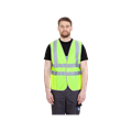 Жилет сигнальный с карманами лимонный ВАЛ120 - фото 16708836
