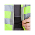 Жилет сигнальный с карманами лимонный ВАЛ120 - фото 16708837