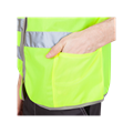 Жилет сигнальный с карманами лимонный ВАЛ120 - фото 16708838