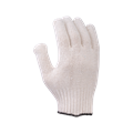 Перчатки х/б с ПВХ, 83гр,  7 класс, точка, арт. 0090Р, белые 00501219097 - фото 16708959