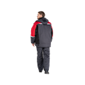 Костюм рабочий Фаворит-Мега утепленный, куртка+полукомбинезон, темно-серый+черный+красный 02494 - фото 16709903
