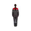 Костюм рабочий женский Механик, куртка+брюки, серый+красный 08923 - фото 16710197