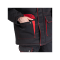 Костюм рабочий Титан утепленный, куртка+полукомбинезон, черный+красный 02322 - фото 16710517