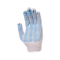 Перчатки х/б с ПВХ, 48гр, 10 класс, точка, арт. 0014Р, белые 00501448214 - фото 16710935