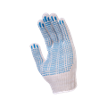 Перчатки х/б с ПВХ, 48гр, 10 класс, точка, арт. 0014Р, белые 00501448214 - фото 16710936