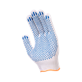 Перчатки х/б с ПВХ, 44гр, 13 класс, точка, арт. 0013Р, белые 00010011555 - фото 16711152