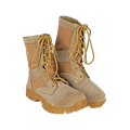 Ботинки треккинговые с высоким берцем бежевые 138 - фото 16714998