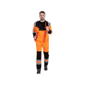 Костюм рабочий сигнальный Флэш с СОП, куртка+полукомбинезон, оранж+черный 170708 - фото 16715092