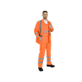 Костюм рабочий Дорожник-2 3кл. защиты, куртка+полукомбинезон, оранжевый Сиг105 - фото 16715269