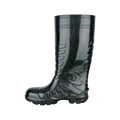 Сапоги ПВХ с металлоподноском Д23-КЩС S, олива+черный Д23-КЩС S - фото 16715760