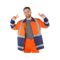 Куртка рабочая Терминал-3-Росс, оранж+темно-синий 126875 - фото 16715794