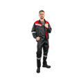 Костюм рабочий Печора, куртка+полукомбинезон, черный+красный Печ-ч/к - фото 16715925