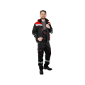 Костюм рабочий Антей с СОП, куртка+полукомбинезон, черный+красный 114536 - фото 16715992