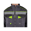 Костюм рабочий Корвет Коттон, куртка+полукомбинезон, темно-серый+черный+лимон 142222 - фото 16716442