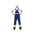 Костюм рабочий Брайт, куртка+полукомбинезон, желтый+синий Кос 773 - фото 16717191