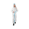 Комбинезон защитный одноразовый, мембрана, белый ЛСЗ-КЗ - фото 16717288