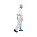 Комбинезон защитный одноразовый, мембрана, белый ЛСЗ-КЗ - фото 16717291