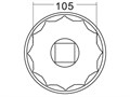 JTC-5598 - Головка ступичная 105мм (IVECO) JTC - 
Предназначена для откручивания гаек ступицы.
Размер гайки привода 6 граней, 36 мм.
Характеристики головки: 12 граней, 105 мм.
Применение: грузовики Iveco. JTC-5598 - фото 16721741