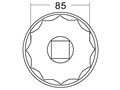 JTC-5597 - Головка ступичная 85мм (IVECO) JTC - 
Предназначена для демонтажа ступичных гаек.
Размер: 1" DR x 85 мм / 12PT.
Применение: модели IVECO. JTC-5597 - фото 16721748