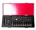 JTC-K3411 - Набор головок торцевых 3/8" TORX,HEX 41 предмет в кейсе JTC -  
  В комплекте:
 
  
   
    Артикулы JTC-33004-18: 3/8&quot; DR Цоколь (Звезда):. E4, E5, E6, E7, E8, E10, E11, E12, E14, E16, E18 - 11 шт.  
    Артикулы JTC-36004-18: 3/8& JTC-K3411 - фото 16729991
