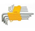 Ключи TORX Т10-Т50 набор 9 шт хром-ванадиевая сталь SKRAB 44715 44715 - фото 16731764