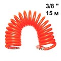 Шланг спиральный гибкий 8(12) мм 3/8" быстросъемное соединение 15 м SKRAB 50235 50235 - фото 16732242