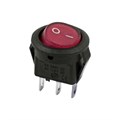 Выключатель клавишный круглый 250В 3А (2с) ON-OFF Micro RWB-105 SC-214 красн. Rexant 36-2511 492772 - фото 16735493