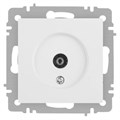 Розетка Accent 6-301-01М TV одиночная IP20 СУ бел. матов. Intro Б0063603 1931500 - фото 16735733