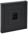 Розетка компьютерная RJ45 кат.5E FORTE&PIANO FP132 черн. IEK FP-K10-1-K02 1853214 - фото 16735872