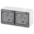 Розетка Эксперт 11-2504-01 2х2P+E гориз. IP55 шторки 16А-250В ОУ бел. Эра Б0063262 1871640 - фото 16735927