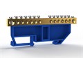 Шина нулевая на DIN-изоляторе 6х9мм 14 отвер. латунь TOKOV ELECTRIC TKE-BCB-69-14-DIN/N 1855431 - фото 16735935