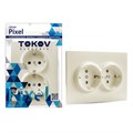 Розетка 2-м СП Pixel 16А IP20 с заземл. защ. шторки в сборе беж. TOKOV ELECTRIC TKE-PX-R2FZSF-C02 1792243 - фото 16736188