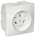 Розетка 1-м СП Рпл11-К 32А IP20 разборная для плиты с заземл. бел. IEK ERP11-032-K01 1795140 - фото 16736189