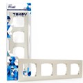 Рамка 4-м Pixel универс. беж. TOKOV ELECTRIC TKE-PX-RM4-C02 1792251 - фото 16736201