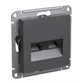 Розетка компьютерная 2-м AtlasDesign RJ45+RJ45 кат.5E механизм базальт SE ATN001485 1742044 - фото 16736269