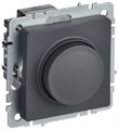 Светорегулятор СП BRITE пов-наж. 600Вт СС10-1-0-БрГ механизм графит IEK BR-D20-0600-K53 1701814 - фото 16736433