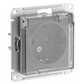 Розетка AtlasDesign Aqua 16А IP44 с заземл. защ. шторки с прозр. крышкой механизм алюм. SE ATN440346 1712807 - фото 16736472