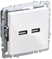 Розетка BRITE USB A+A 3.1А РЮ10-1-БрБ механизм бел. IEK BR-U21-D31-K01 1679745 - фото 16736599