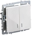 Выключатель 2-кл. СП BRITE ВС10-2-1-БрБ 10А с индик. механизм бел. IEK BR-V20-1-10-K01 1623717 - фото 16736739